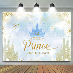 Lofaris Sweet Crown Castle For Prince Baby Shower Backdrop