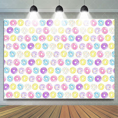 Lofaris Sweet Regular Order Donut Theme Happy Birthday Backdrop