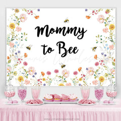 Lofaris Sweet Spring Mommy To Bee Baby Shower Backdrop