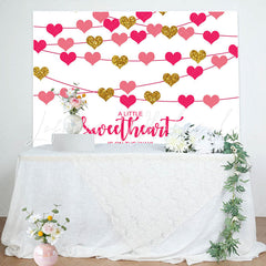 Lofaris Sweetheart Is On The Way Girls Baby Shower Backdrop