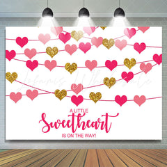 Lofaris Sweetheart Is On The Way Girls Baby Shower Backdrop