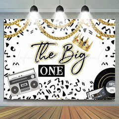 Lofaris The Big One Crown Hip Hop Boys Old School 1st Birthday Backdrop