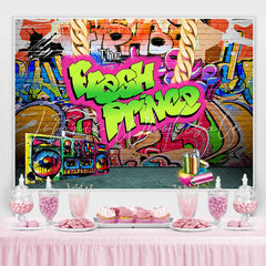 Lofaris The Fresh Prince Colorful Brick Baby Shower Backdrop