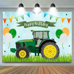 Lofaris Tractor Theme Birthday Photoshoot Backdrop for Boy