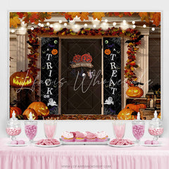 Lofaris Trick Or Treat Happy Halloween Theme Baby Shower Backdrop