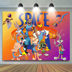 Lofaris Tune Squad Basketball Players Gradient Party Backdrop