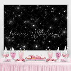 Lofaris twinkle dark starry night baby shower backrop