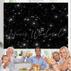 Lofaris twinkle dark starry night baby shower backrop