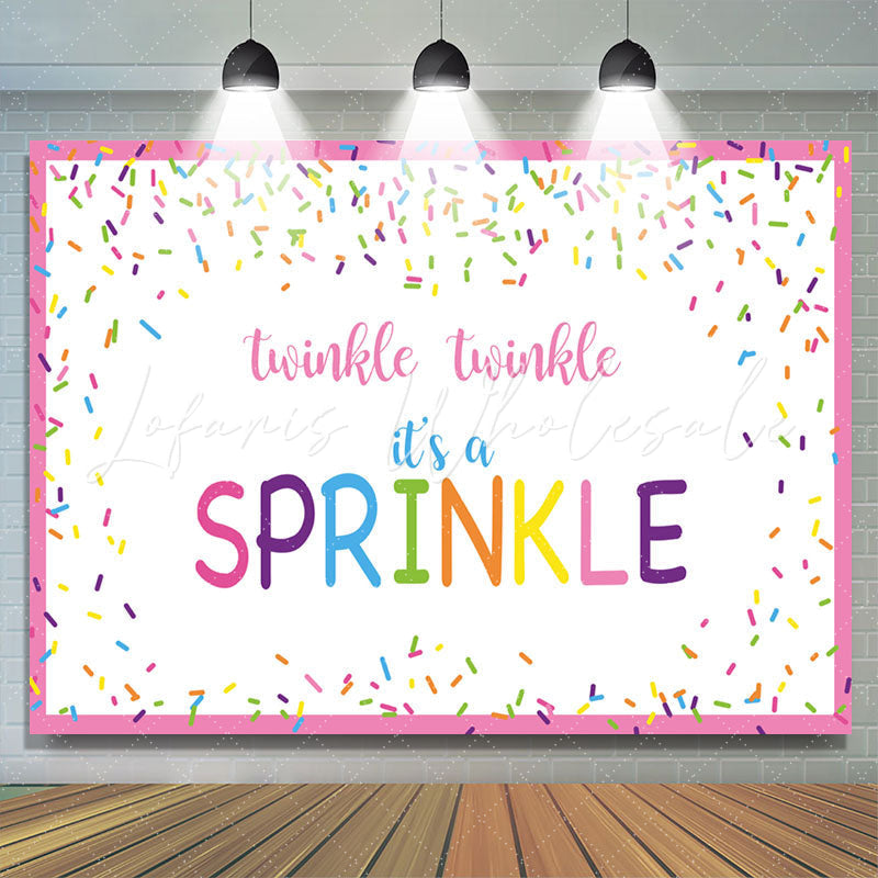 Lofaris Twinkle Its A Sprinkle Baby Shower Backdrop