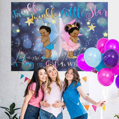 Lofaris Twinkle Little Star themed Baby Shower Backdorp