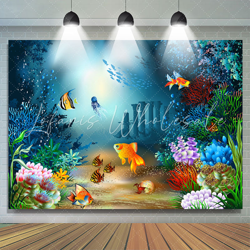 Lofaris Under The Sea Theme Birthday Party Backdrop For Kids