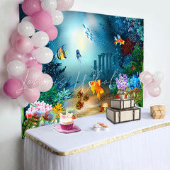 Lofaris Under The Sea Theme Birthday Party Backdrop For Kids