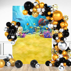 Lofaris Underwater World Cetacean Fish Birthday Backdrop