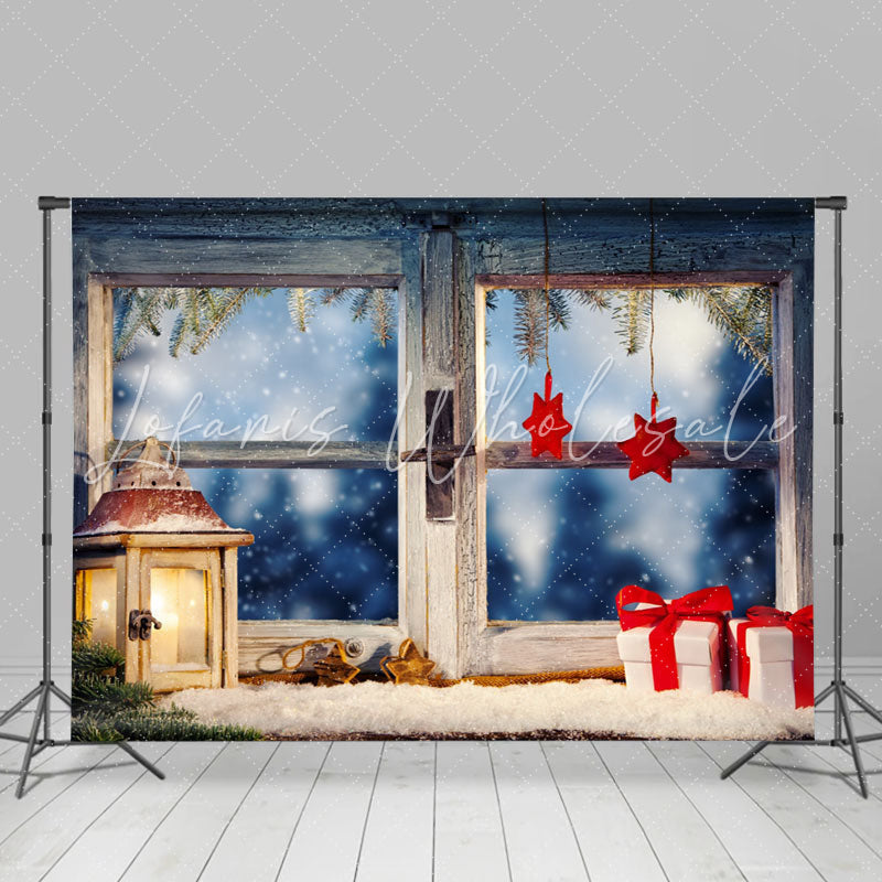 Lofaris Village Window Gifts Photo Shoot Christmas Backdrop