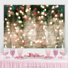 Lofaris Warm Glitter Sparkle Bokeh Birthday Party Backdrop