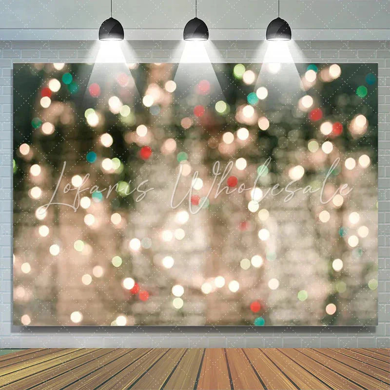 Lofaris Warm Glitter Sparkle Bokeh Birthday Party Backdrop