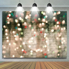 Lofaris Warm Glitter Sparkle Bokeh Birthday Party Backdrop