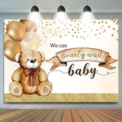 Lofaris We Can Bearly Wait Balloon Baby Shower Backdrop