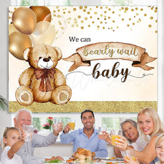 Lofaris We Can Bearly Wait Balloon Baby Shower Backdrop