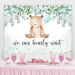 Lofaris We can bearly wait teddy bear baby shower Backdrop