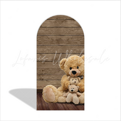 We Can Bearly Wait Teddy Bear Birthday Party Arch Backdrop Wall Cloth Cover