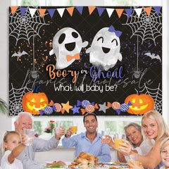 Lofaris What Will Baby Be Cute Boo Halloween Shower Backdrop