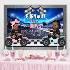 Lofaris What Will Baby Be Racing Car Shower Backdrop