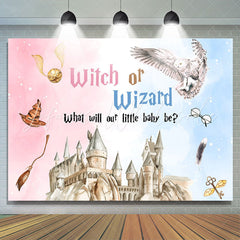 Lofaris Witch Or Wizard Castle Owl Baby Shower Backdrop