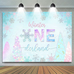 Lofaris Wonderland Snowflake Bokeh Photo Backdrop Winter