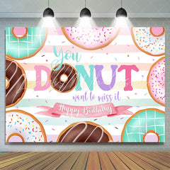 Lofaris You Donut Want To Miss It Sweet Happy Birthday Backdrop